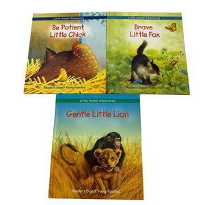 Little Animal Adventures Brave Patience Gentleness Childrens Books Lot of 3